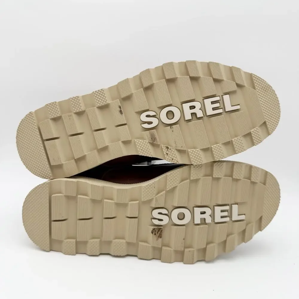 Sorel Mens Madson II Moc Toe Boots US 7.5 EU 40.5 Brown Leather Waterproof NIB
